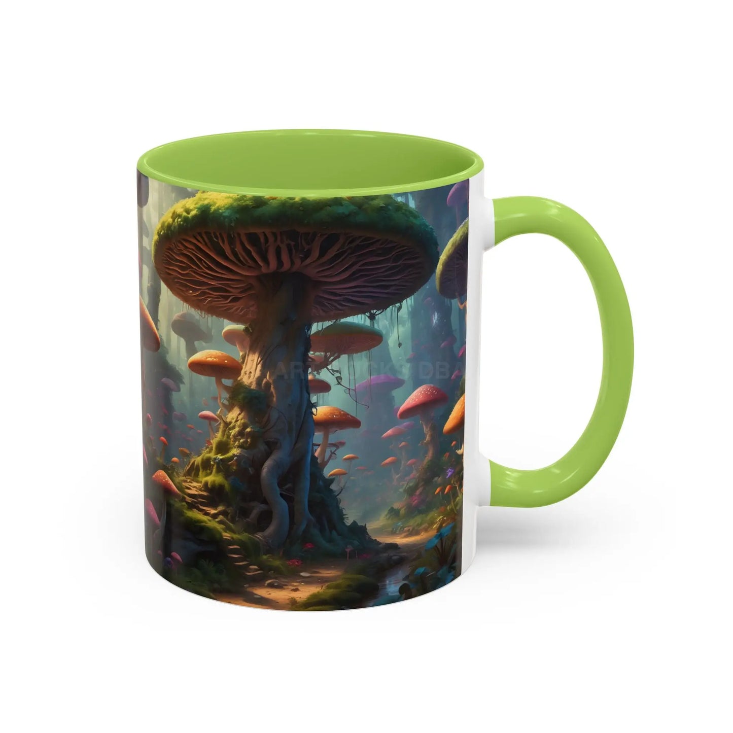 Mushroom Forest Accent Coffee Mug — Fantasy Nature 11/15oz - Mug
