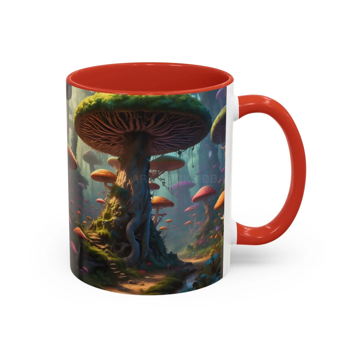 Mushroom Forest Accent Coffee Mug — Fantasy Nature 11/15oz - Mug
