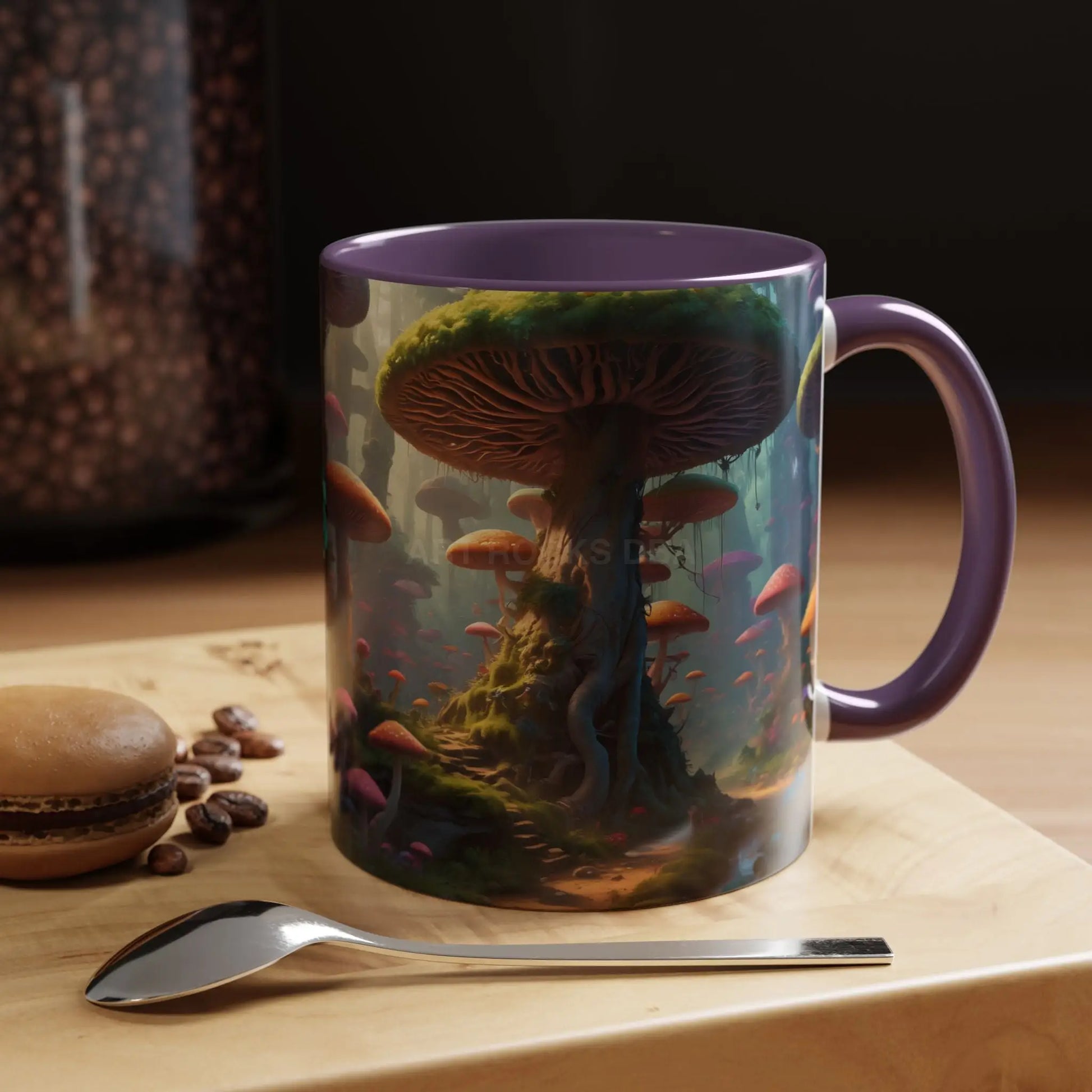 Mushroom Forest Accent Coffee Mug — Fantasy Nature 11/15oz - Mug