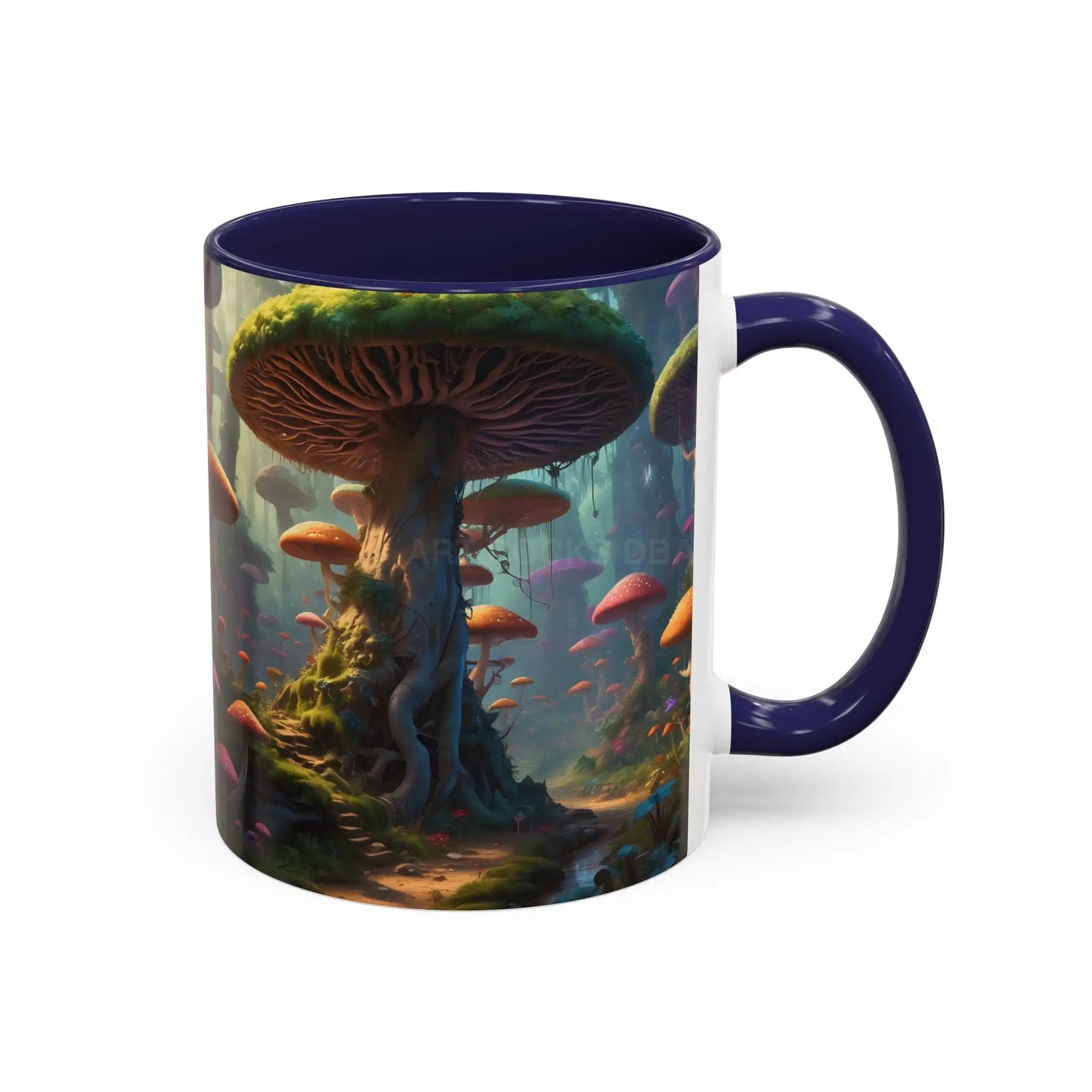 Mushroom Forest Accent Coffee Mug — Fantasy Nature 11/15oz - Mug