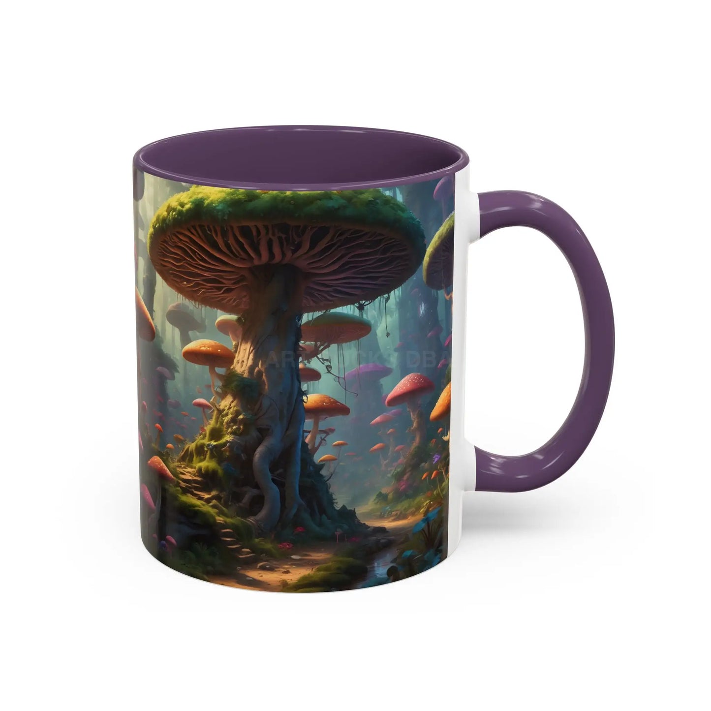 Mushroom Forest Accent Coffee Mug — Fantasy Nature 11/15oz - Mug