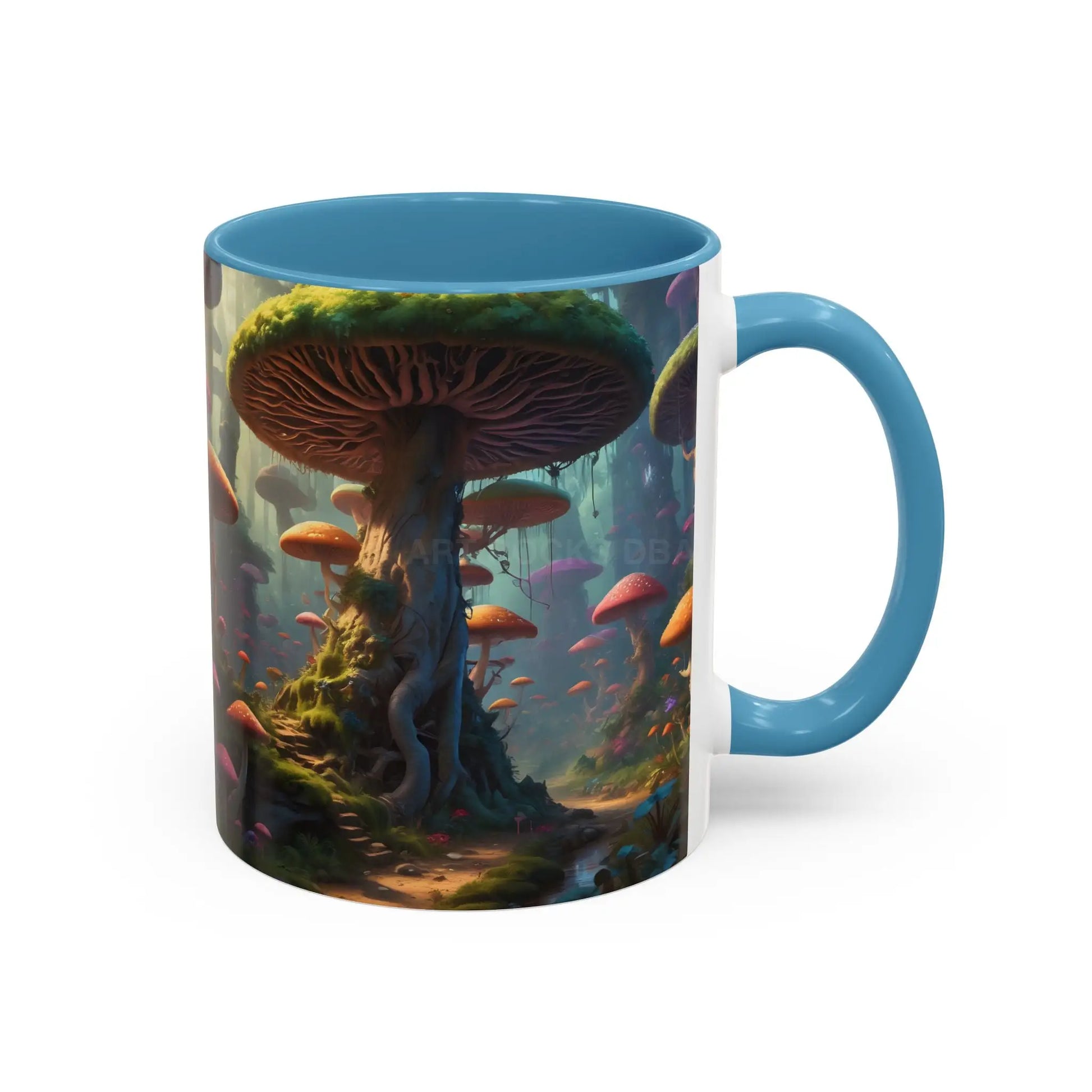 Mushroom Forest Accent Coffee Mug — Fantasy Nature 11/15oz - Mug