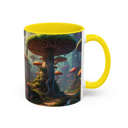 Mushroom Forest Accent Coffee Mug — Fantasy Nature 11/15oz - Mug
