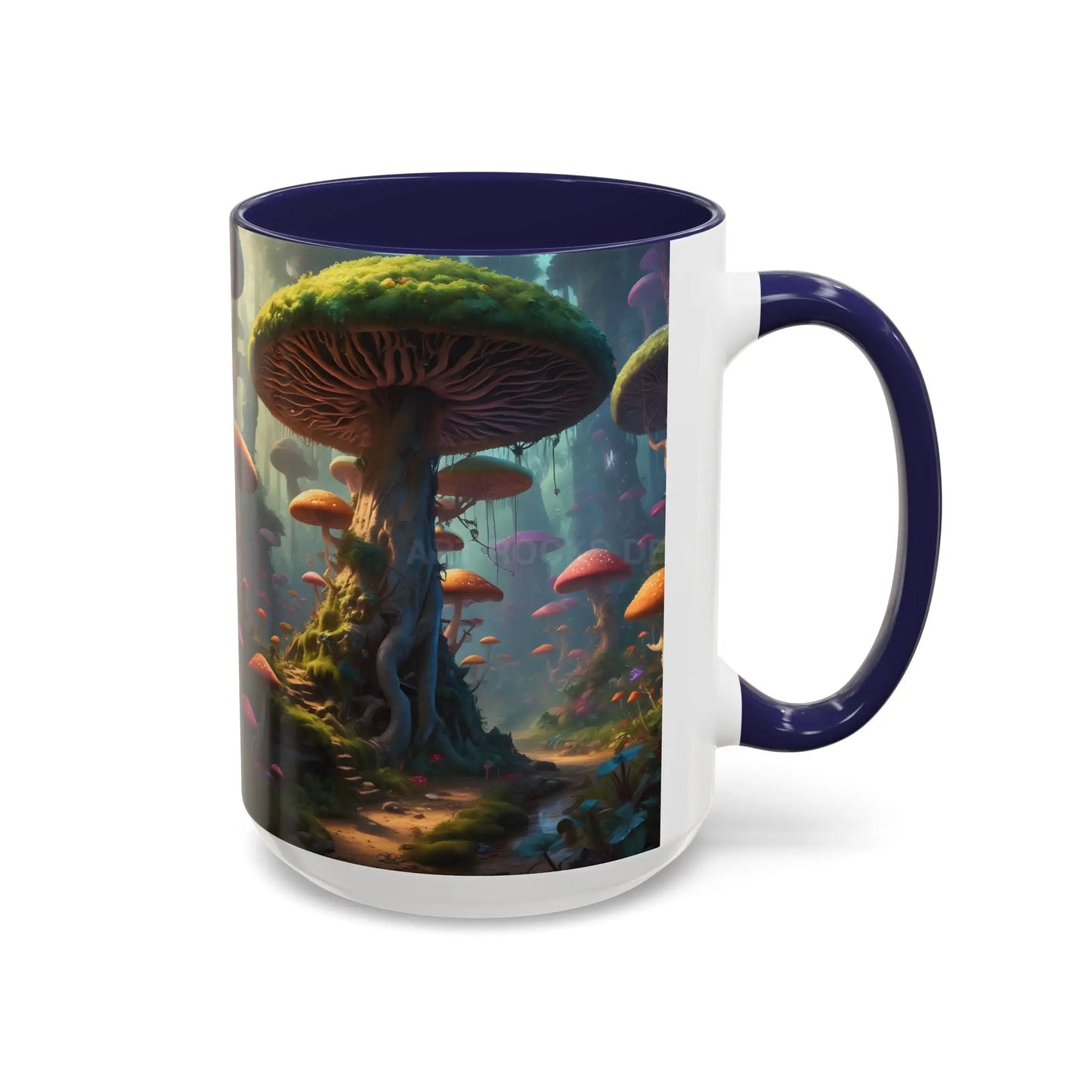 Mushroom Forest Accent Coffee Mug — Fantasy Nature 11/15oz - Mug