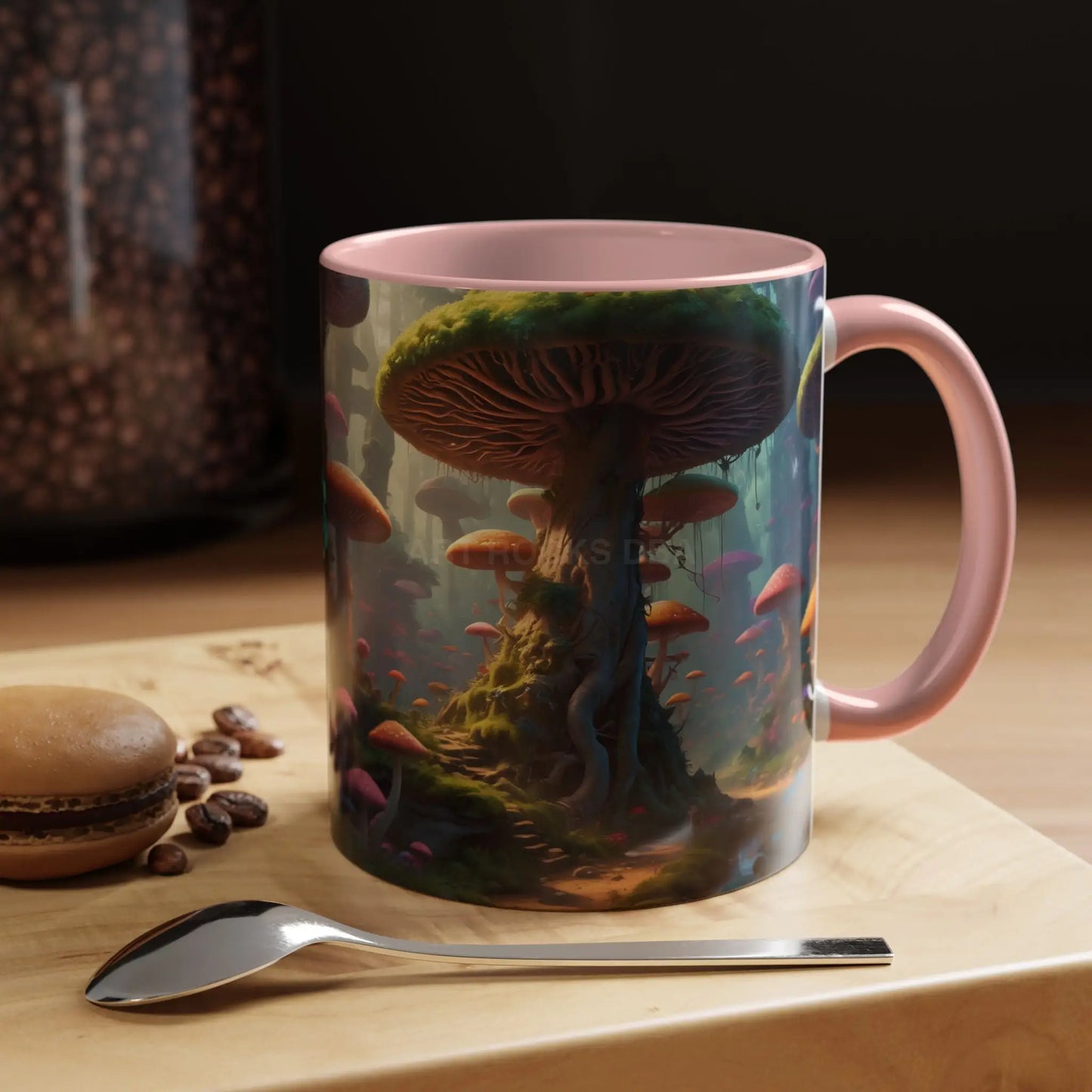Mushroom Forest Accent Coffee Mug — Fantasy Nature 11/15oz - Mug