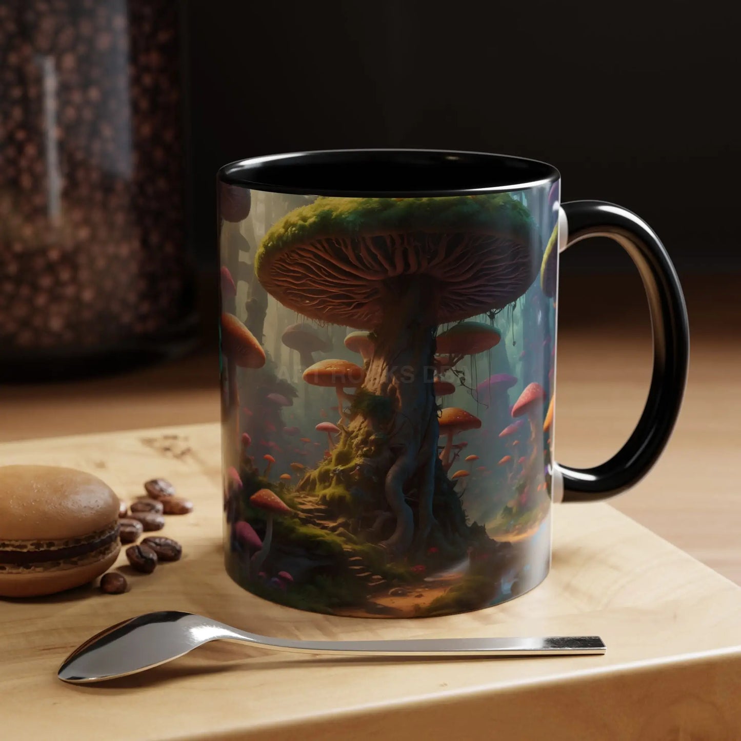Mushroom Forest Accent Coffee Mug — Fantasy Nature 11/15oz - Mug