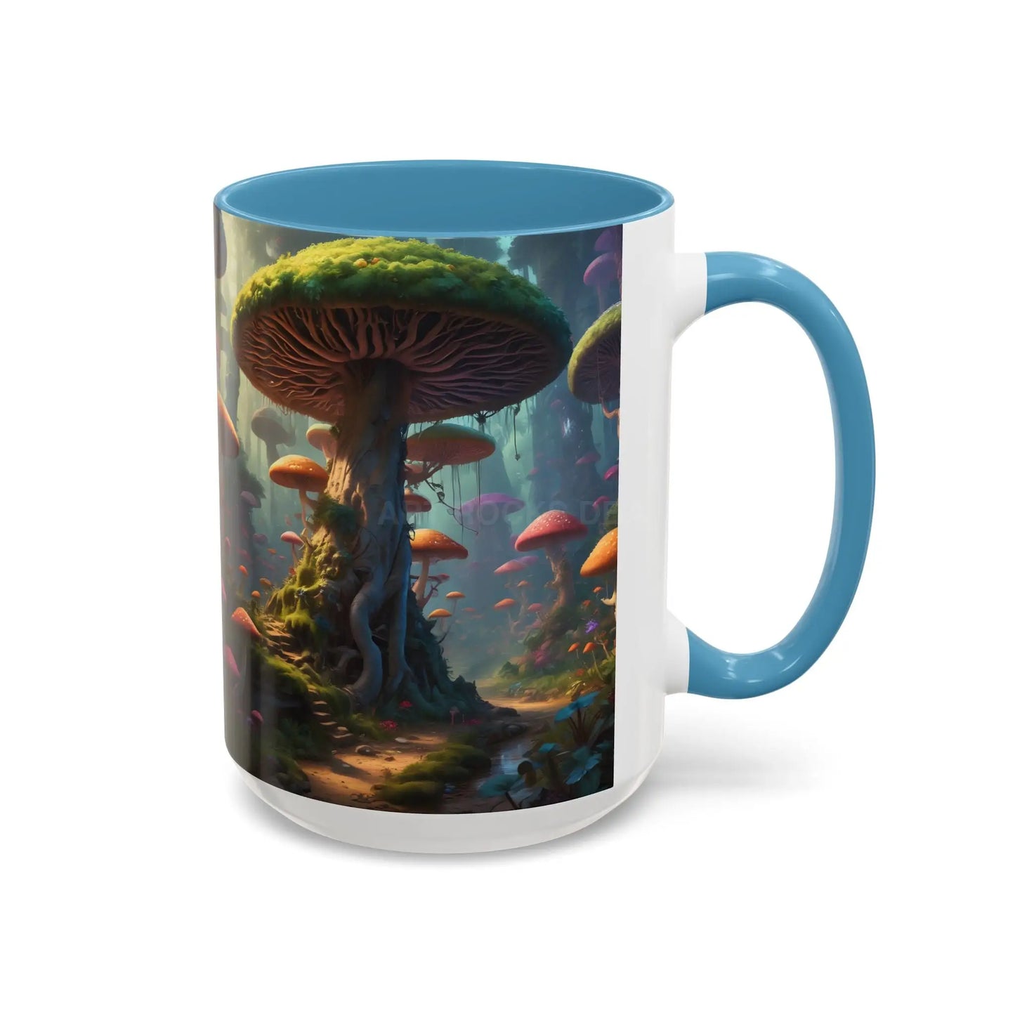 Mushroom Forest Accent Coffee Mug — Fantasy Nature 11/15oz - Mug