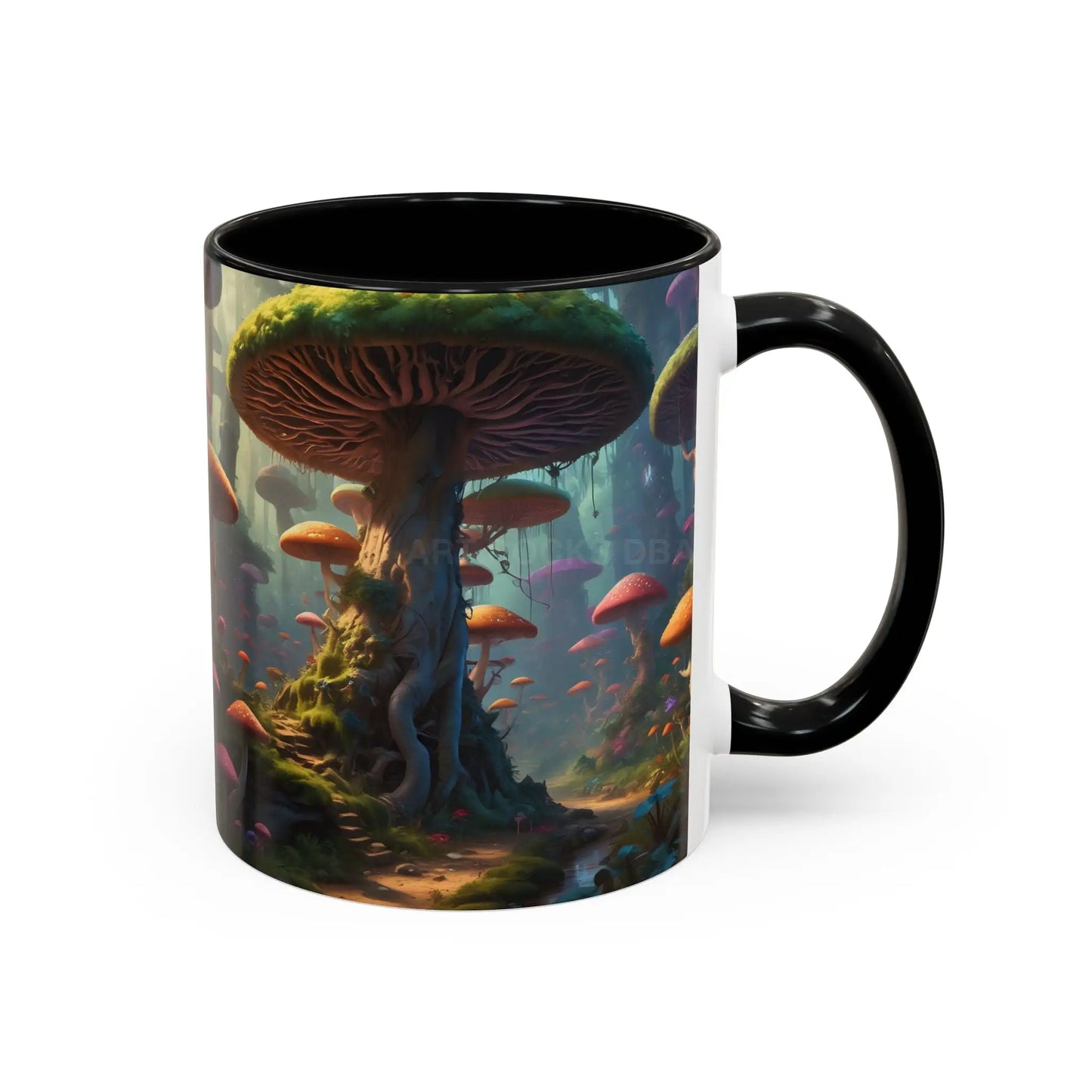 Mushroom Forest Accent Coffee Mug — Fantasy Nature 11/15oz - Mug
