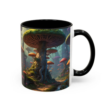 Mushroom Forest Accent Coffee Mug — Fantasy Nature 11/15oz - Mug