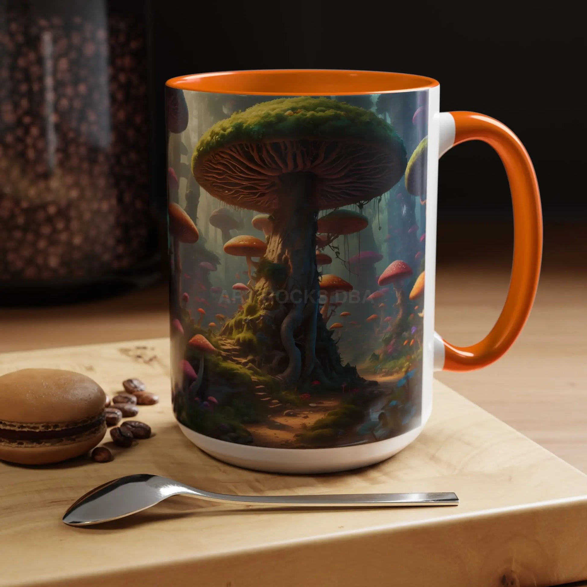 Mushroom Forest Accent Coffee Mug — Fantasy Nature 11/15oz - Mug