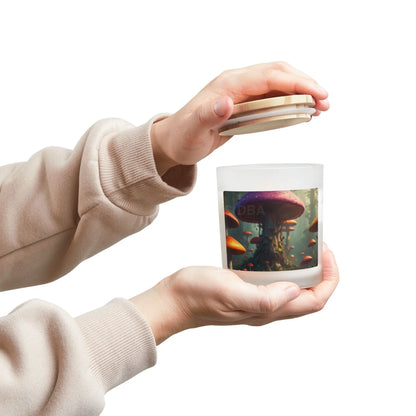 Mushroom Forest Candle — Frosted 11oz Scented Jar - Home Decor