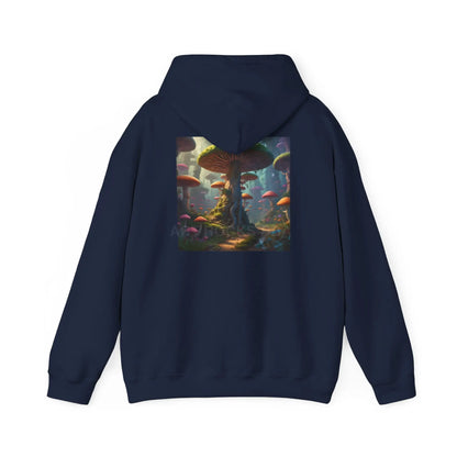 Mushroom Forest Hooded Sweatshirt | Unisex Sweatshirt Art Lover Gift Cozy Hoodie Fall Fashion Unique Artwork Apparel