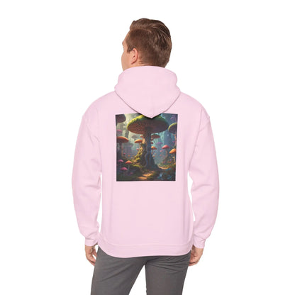 Mushroom Forest Hooded Sweatshirt | Unisex Sweatshirt Art Lover Gift Cozy Hoodie Fall Fashion Unique Artwork Apparel