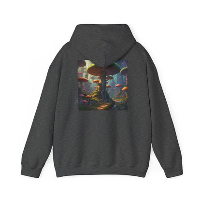 Mushroom Forest Hooded Sweatshirt | Unisex Sweatshirt Art Lover Gift Cozy Hoodie Fall Fashion Unique Artwork Apparel