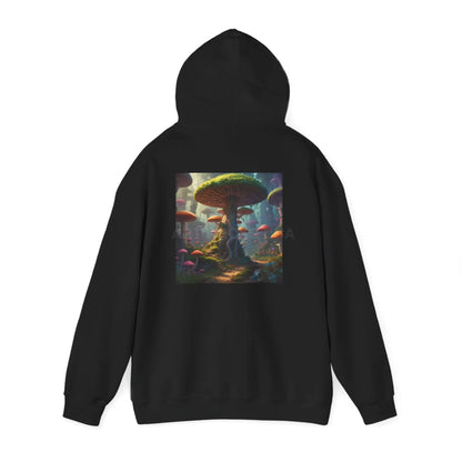 Mushroom Forest Hooded Sweatshirt | Unisex Sweatshirt Art Lover Gift Cozy Hoodie Fall Fashion Unique Artwork Apparel