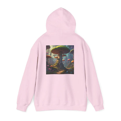 Mushroom Forest Hooded Sweatshirt | Unisex Sweatshirt Art Lover Gift Cozy Hoodie Fall Fashion Unique Artwork Apparel