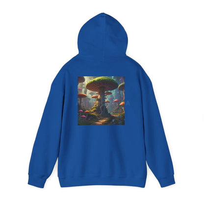 Mushroom Forest Hooded Sweatshirt | Unisex Sweatshirt Art Lover Gift Cozy Hoodie Fall Fashion Unique Artwork Apparel