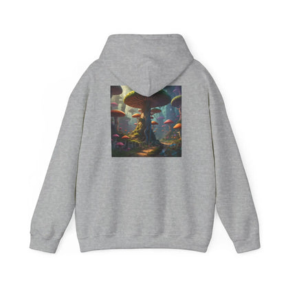 Mushroom Forest Hooded Sweatshirt | Unisex Sweatshirt Art Lover Gift Cozy Hoodie Fall Fashion Unique Artwork Apparel