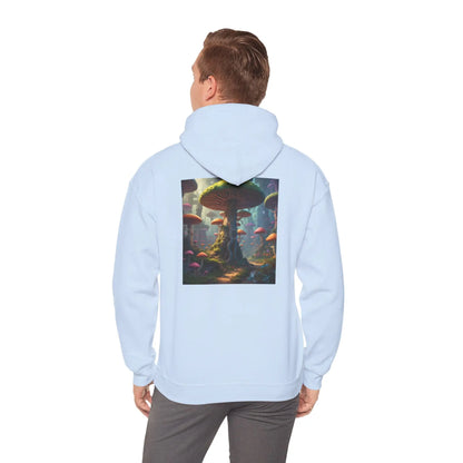 Mushroom Forest Hooded Sweatshirt | Unisex Sweatshirt Art Lover Gift Cozy Hoodie Fall Fashion Unique Artwork Apparel