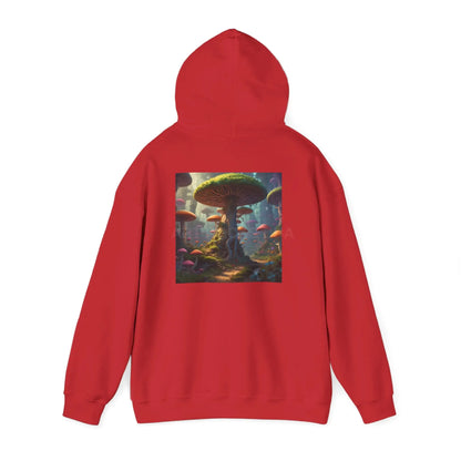 Mushroom Forest Hooded Sweatshirt | Unisex Sweatshirt Art Lover Gift Cozy Hoodie Fall Fashion Unique Artwork Apparel