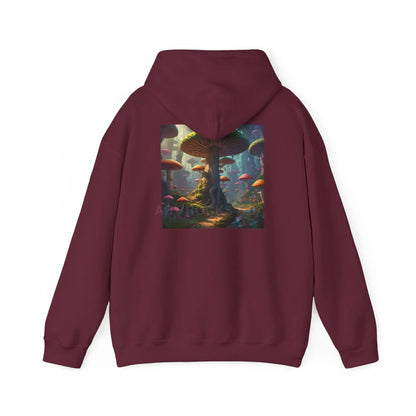 Mushroom Forest Hooded Sweatshirt | Unisex Sweatshirt Art Lover Gift Cozy Hoodie Fall Fashion Unique Artwork Apparel