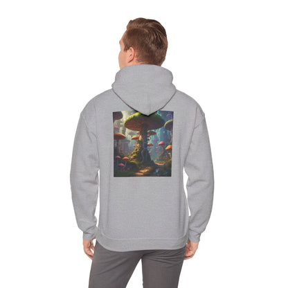 Mushroom Forest Hooded Sweatshirt | Unisex Sweatshirt Art Lover Gift Cozy Hoodie Fall Fashion Unique Artwork Apparel