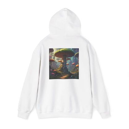 Mushroom Forest Hooded Sweatshirt | Unisex Sweatshirt Art Lover Gift Cozy Hoodie Fall Fashion Unique Artwork Apparel