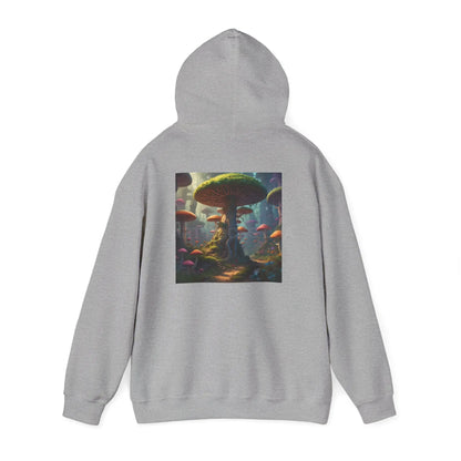 Mushroom Forest Hooded Sweatshirt | Unisex Sweatshirt Art Lover Gift Cozy Hoodie Fall Fashion Unique Artwork Apparel