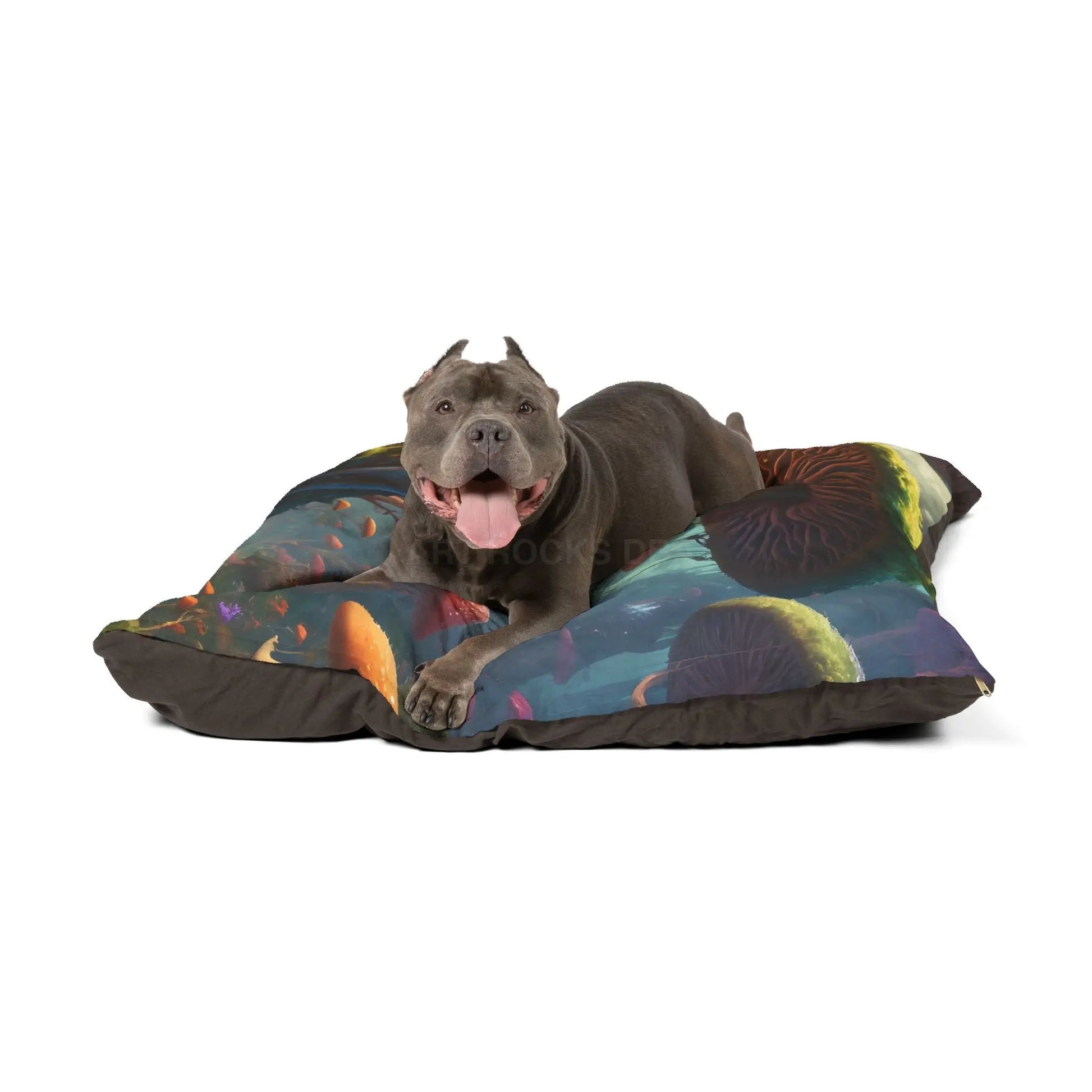 Mushroom Forest Pet Bed — Cozy Fantasy Dog & Cat Bed - Pets