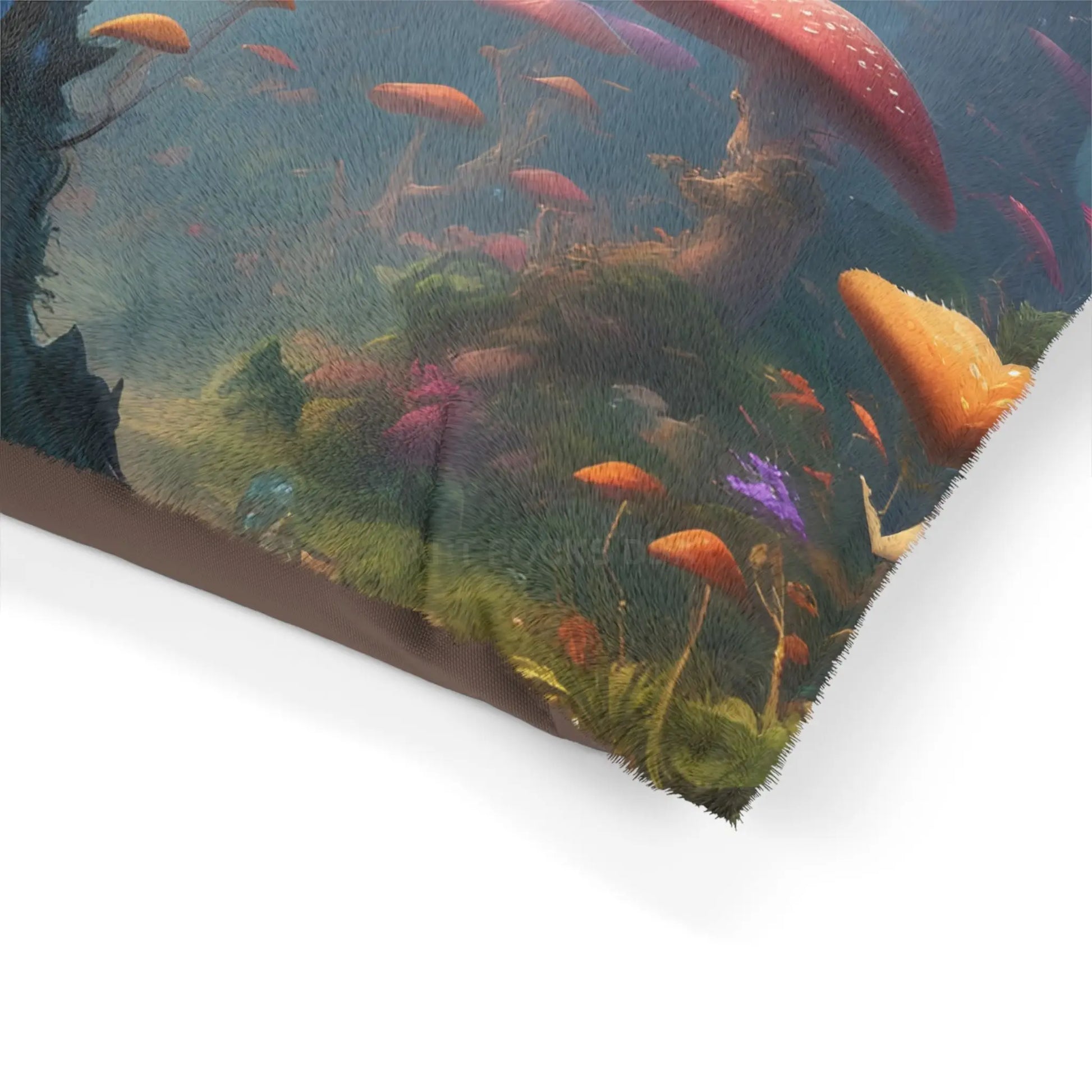 Mushroom Forest Pet Bed — Cozy Fantasy Dog & Cat Bed - Pets