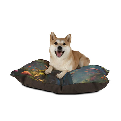 Mushroom Forest Pet Bed — Cozy Fantasy Dog & Cat Bed - Pets