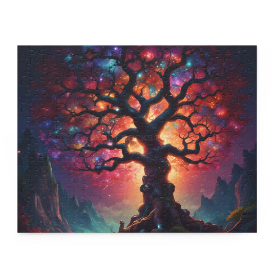 Mystic Crystal Rainbow Tree of Life Jigsaw Puzzle — 252/500/120-Piece - 14’’ × 11’’ (252 pcs) - Puzzle