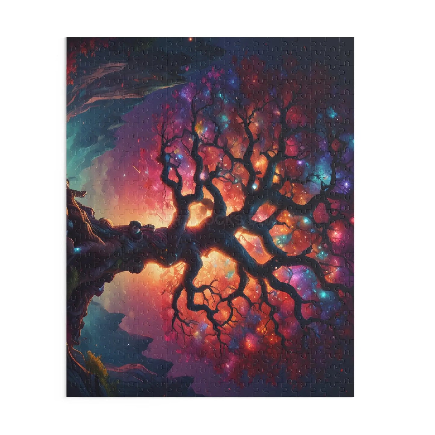 Mystic Crystal Rainbow Tree of Life Jigsaw Puzzle — 252/500/120-Piece - Puzzle