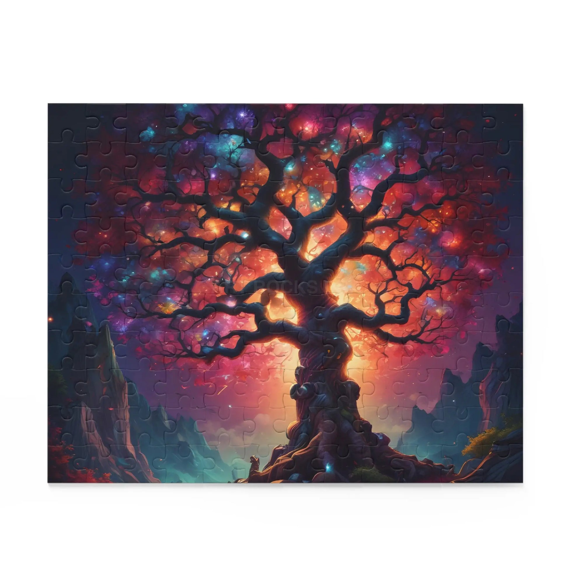 Mystic Crystal Rainbow Tree of Life Jigsaw Puzzle — 252/500/120-Piece - Puzzle