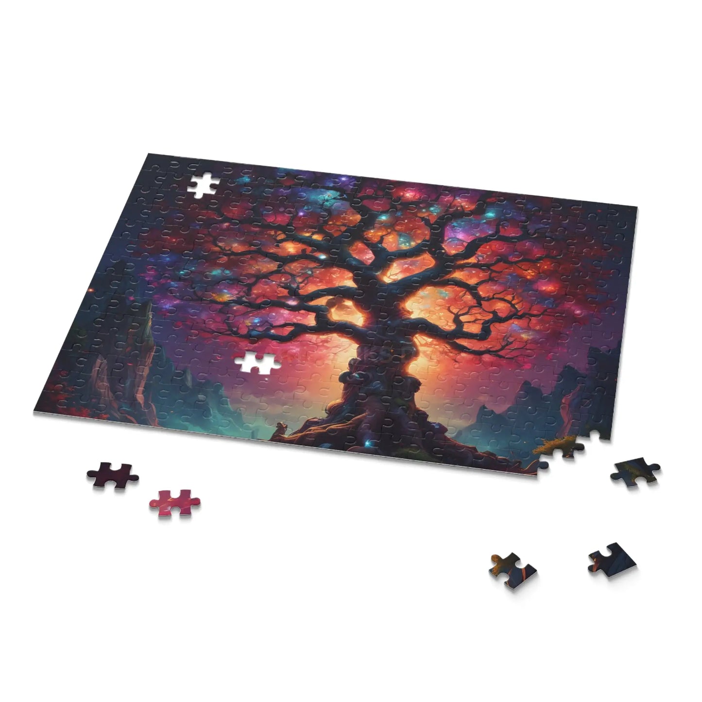 Mystic Crystal Rainbow Tree of Life Jigsaw Puzzle — 252/500/120-Piece - Puzzle