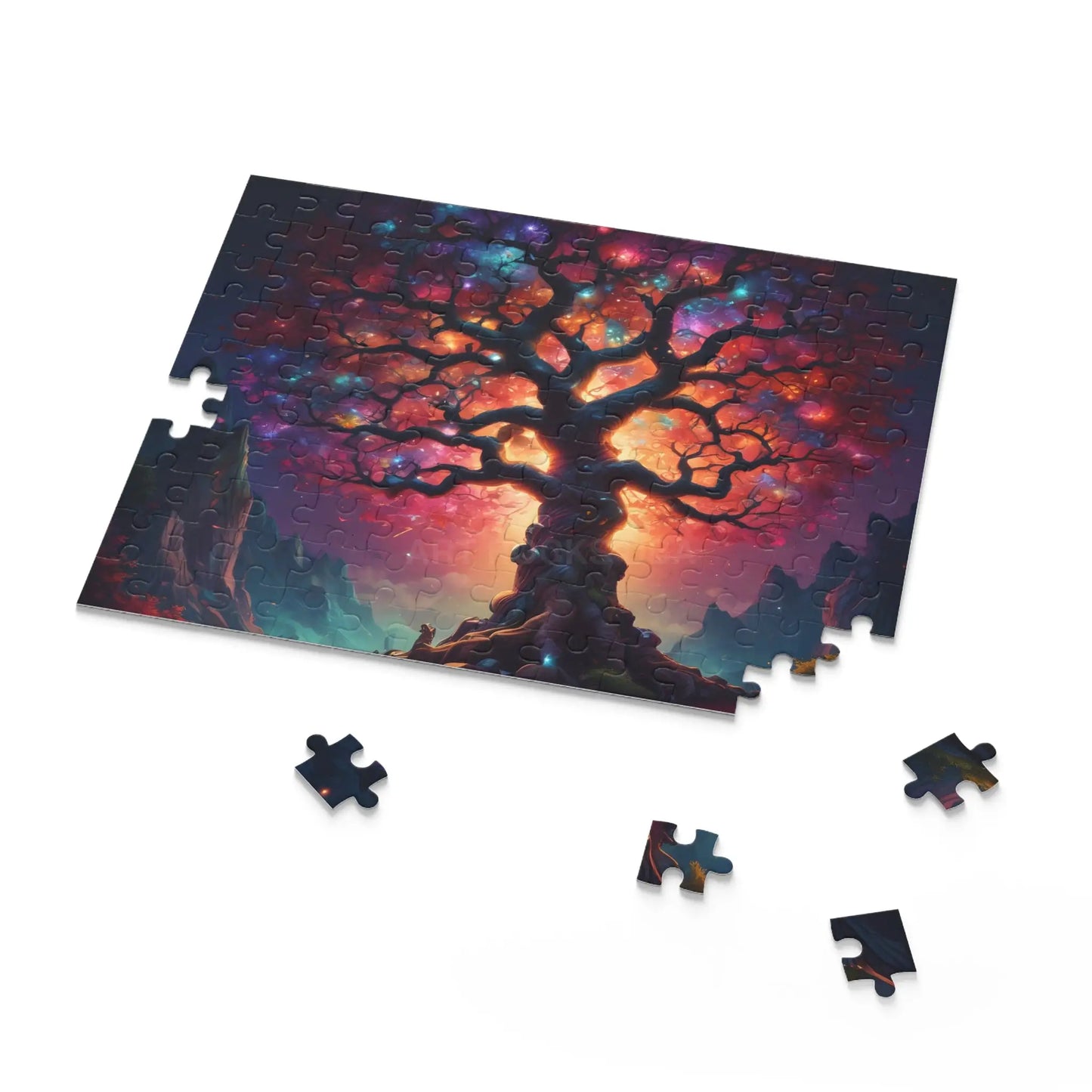 Mystic Crystal Rainbow Tree of Life Jigsaw Puzzle — 252/500/120-Piece - Puzzle