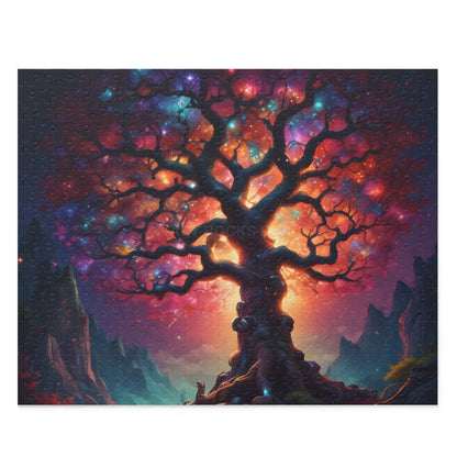 Mystic Crystal Rainbow Tree of Life Jigsaw Puzzle — 252/500/120-Piece - 20’’ × 16’’ (500 pcs) - Puzzle