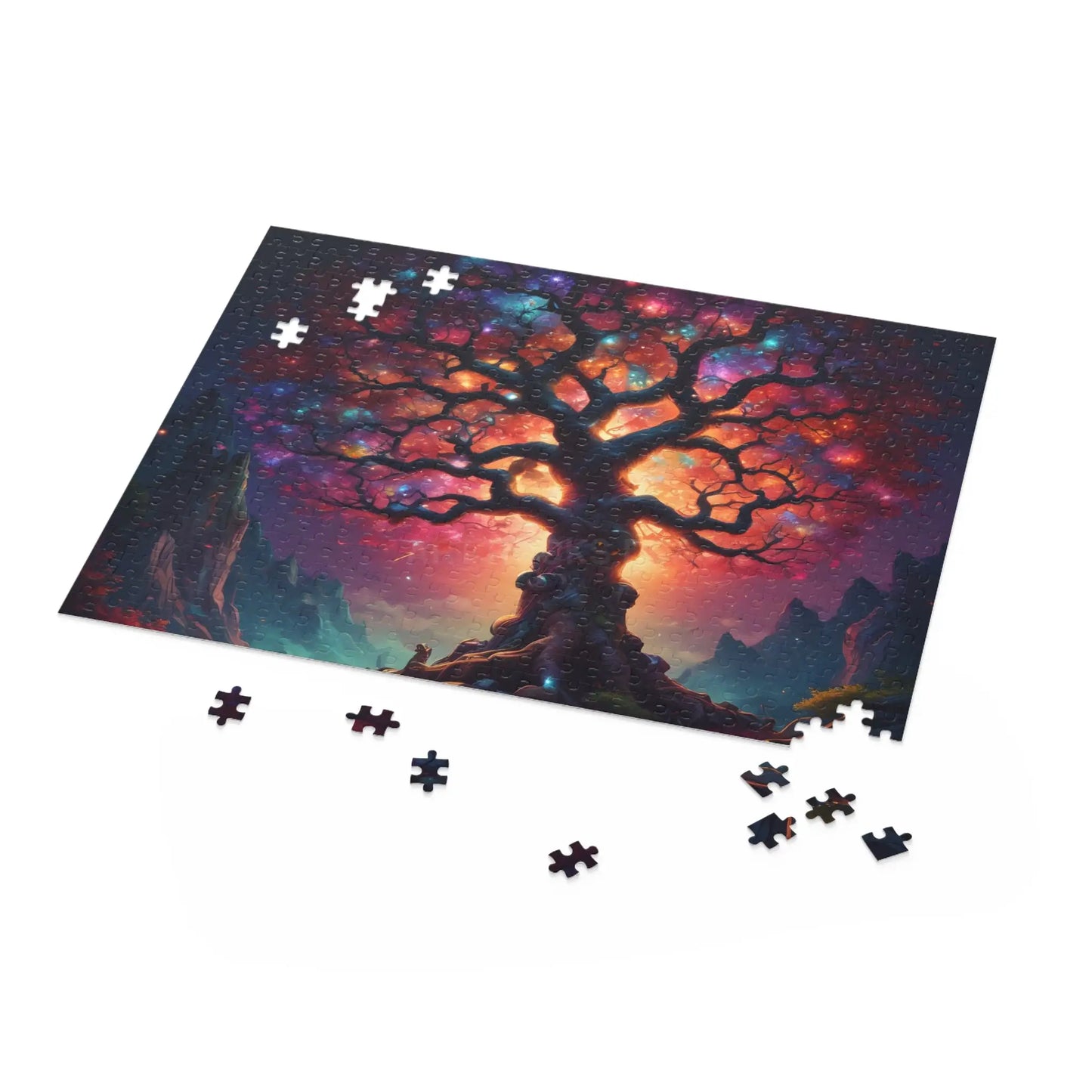 Mystic Crystal Rainbow Tree of Life Jigsaw Puzzle — 252/500/120-Piece - Puzzle
