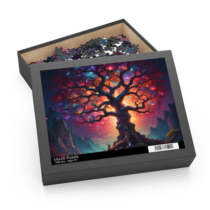 Mystic Crystal Rainbow Tree of Life Jigsaw Puzzle — 252/500/120-Piece - Puzzle