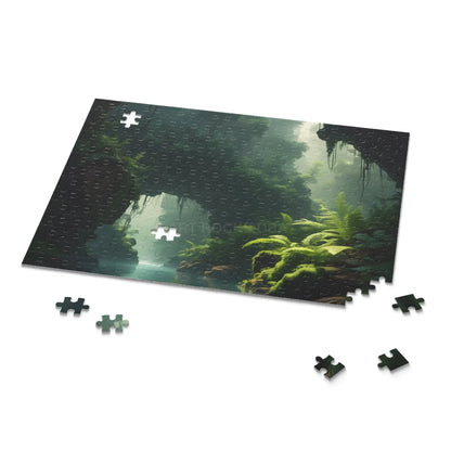 Mystic Forest River Puzzle — Scenic 120/252/500-Piece Jigsaw - Puzzle