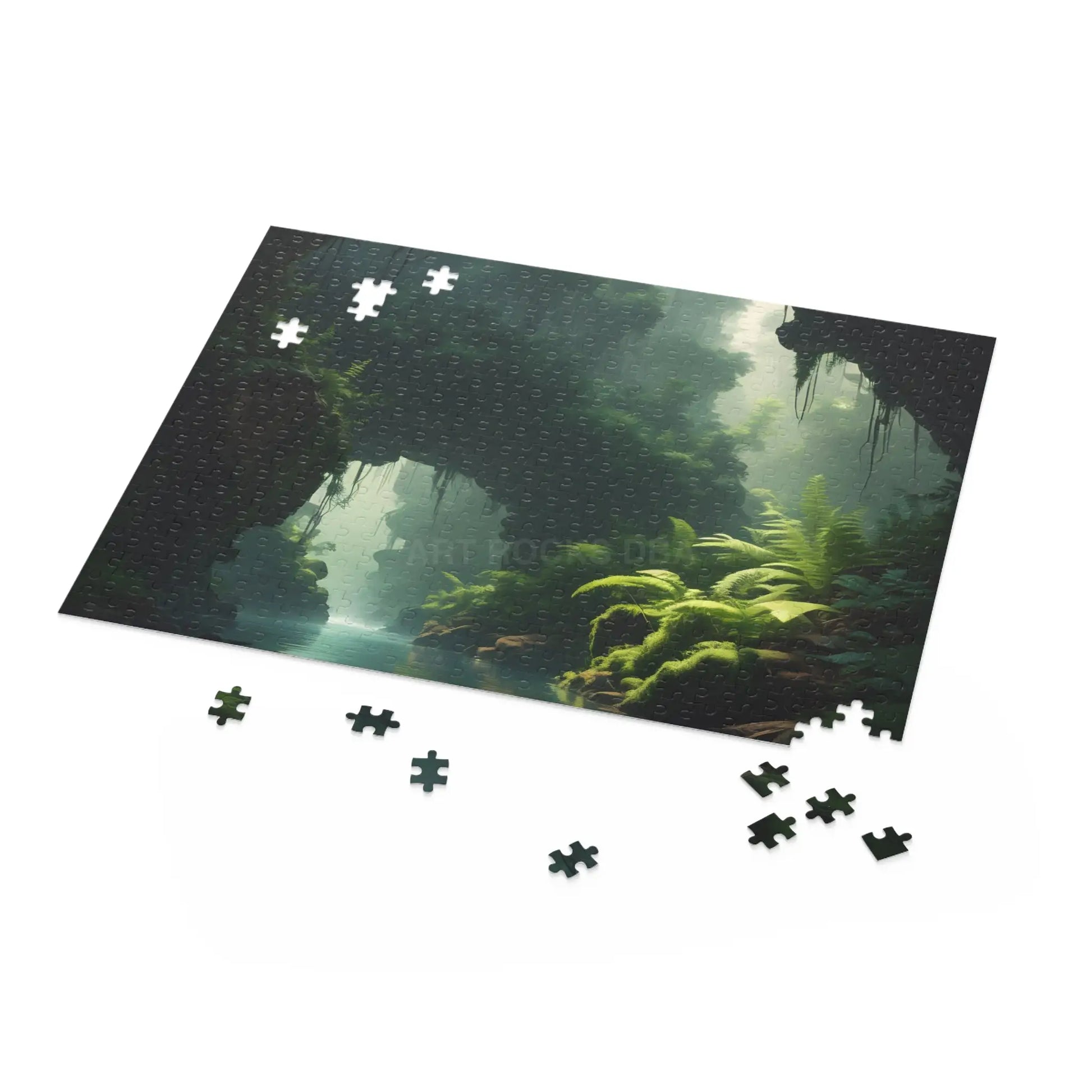 Mystic Forest River Puzzle — Scenic 120/252/500-Piece Jigsaw - Puzzle