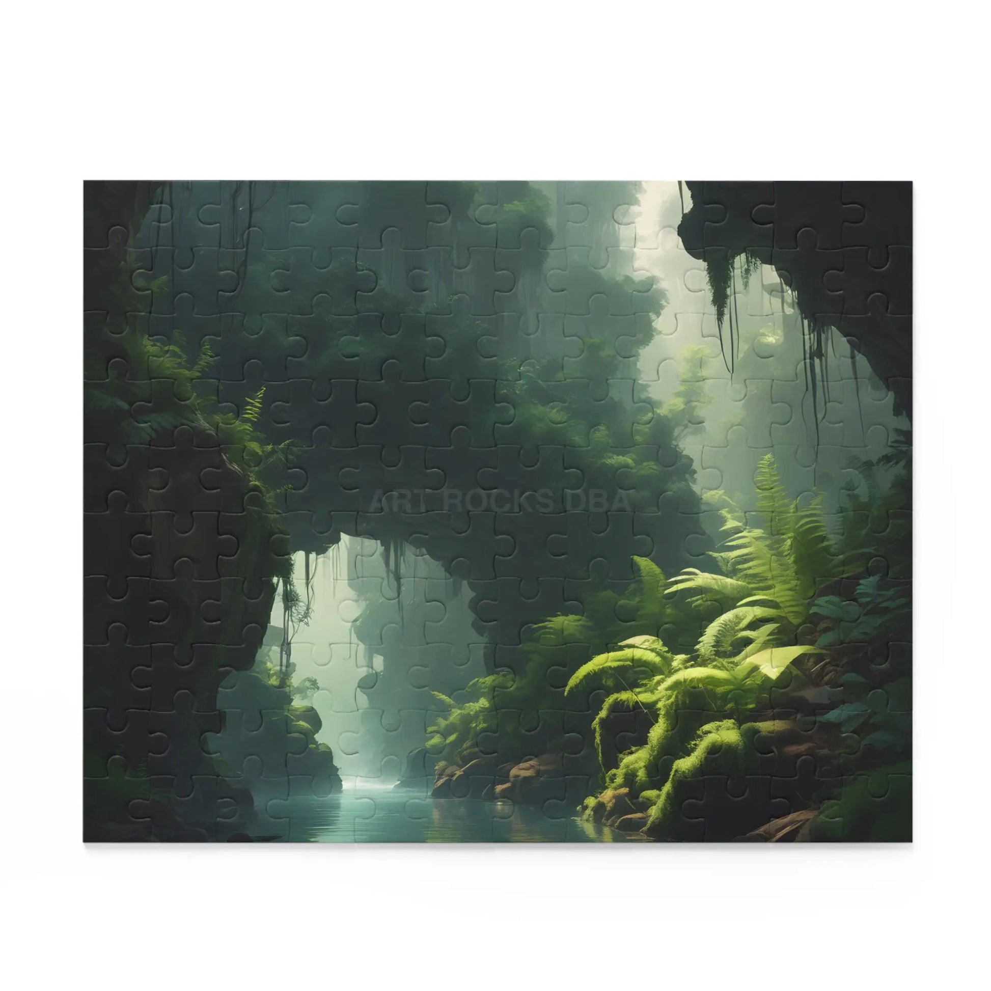 Mystic Forest River Puzzle — Scenic 120/252/500-Piece Jigsaw - Puzzle