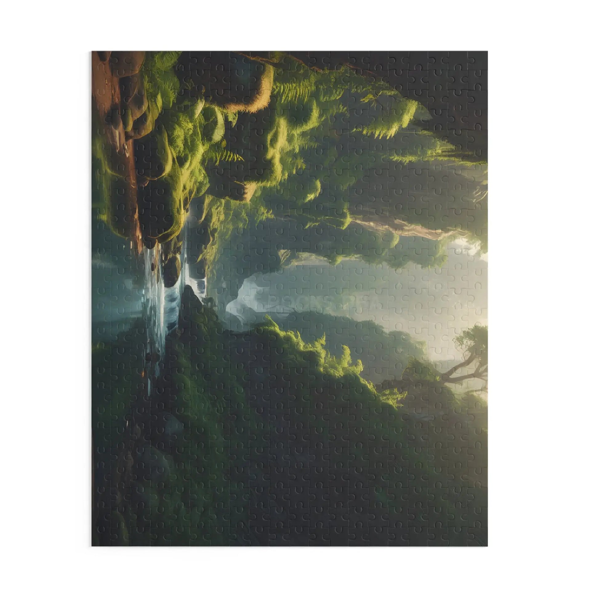 Mystical Fern Forest River Puzzle — Scenic 120/252/500-Piece Jigsaw - Puzzle