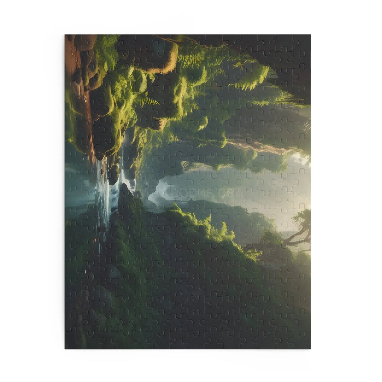 Mystical Fern Forest River Puzzle — Scenic 120/252/500-Piece Jigsaw - Puzzle