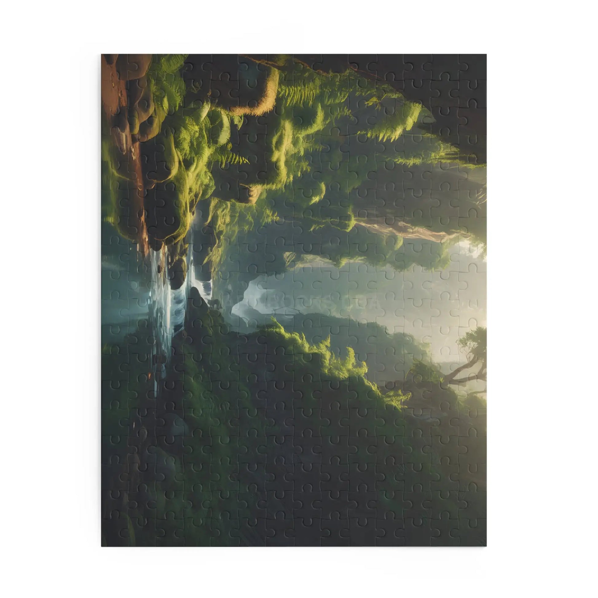 Mystical Fern Forest River Puzzle — Scenic 120/252/500-Piece Jigsaw - Puzzle