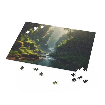 Mystical Fern Forest River Puzzle — Scenic 120/252/500-Piece Jigsaw - Puzzle