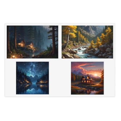 Mystical Forest Sticker Sheet Bundle Nature Stickers for Scrapbooking Planner Accessories Gift for Nature Lovers