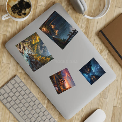 Mystical Forest Sticker Sheet Bundle Nature Stickers for Scrapbooking Planner Accessories Gift for Nature Lovers