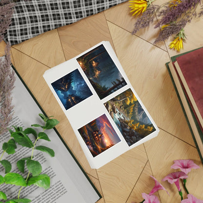 Mystical Forest Sticker Sheet Bundle Nature Stickers for Scrapbooking Planner Accessories Gift for Nature Lovers