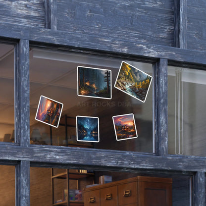 Mystical Forest Sticker Sheet Bundle Nature Stickers for Scrapbooking Planner Accessories Gift for Nature Lovers